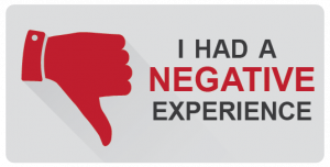 i had a negative experience